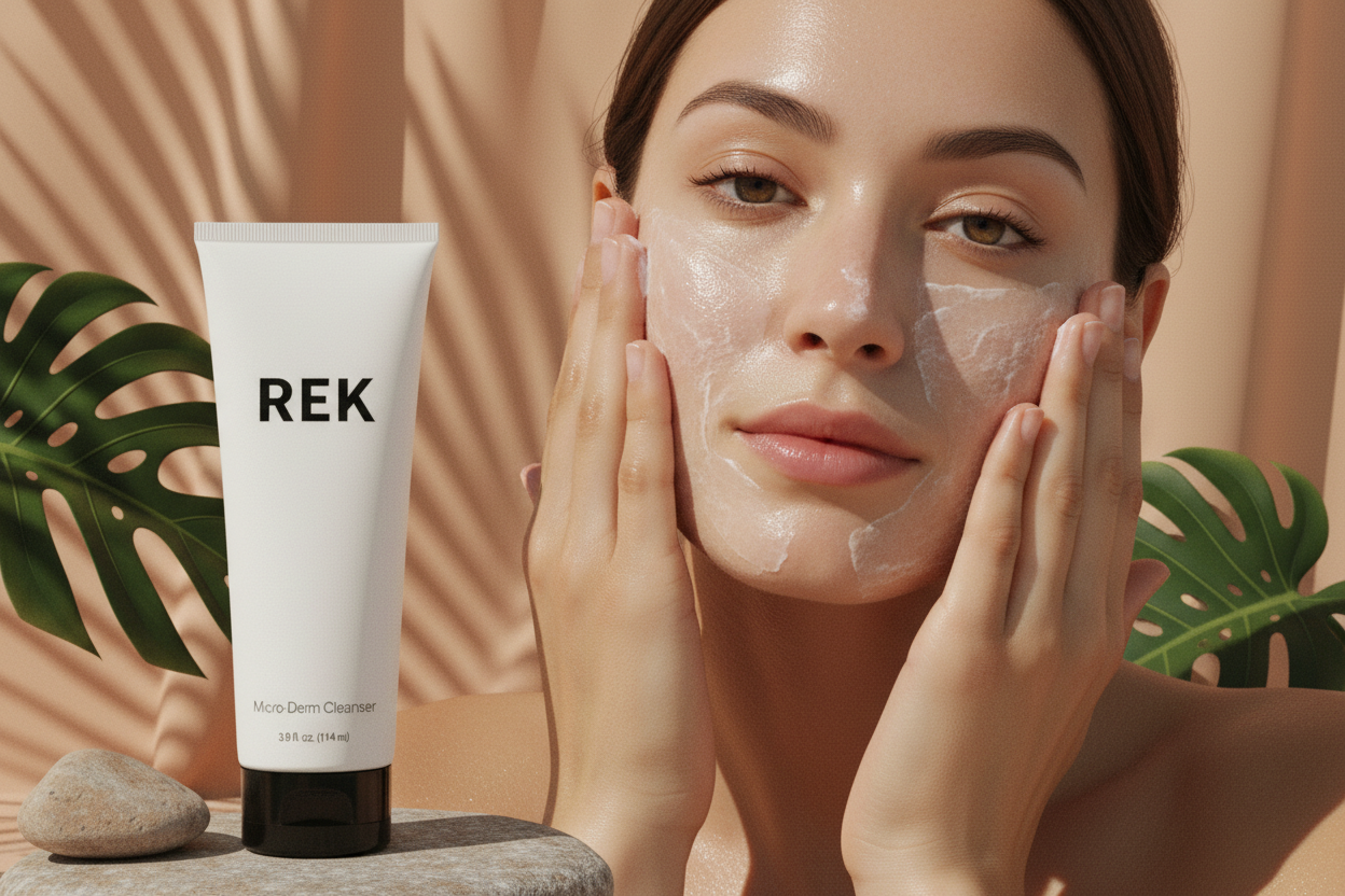 Micro-Derm Cleanser – Exfoliating & Renewing | REK Cosmetics - Renee Lane Company