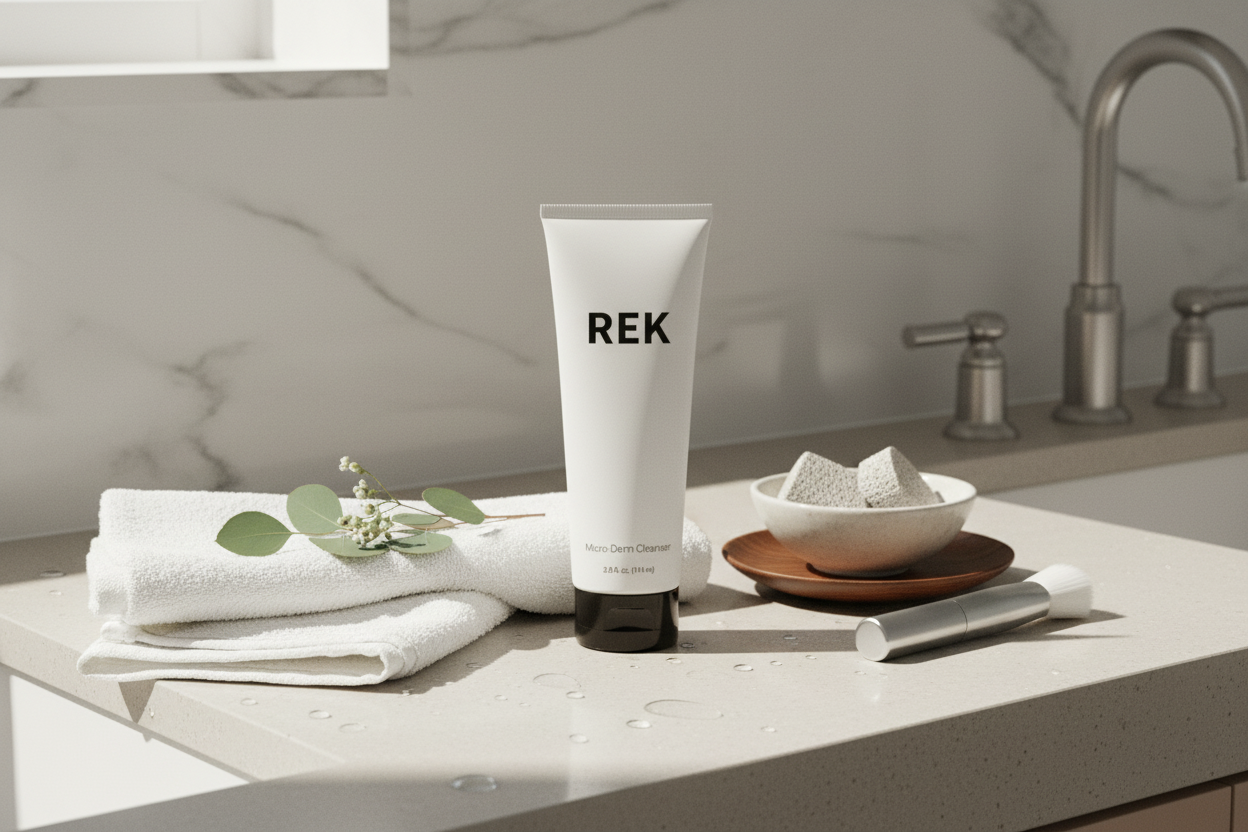 Micro-Derm Cleanser – Exfoliating & Renewing | REK Cosmetics - Renee Lane Company