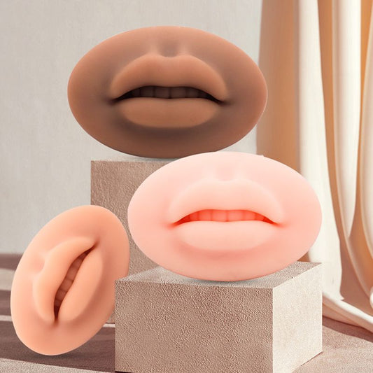 Microblading Reusable 5D Silicone Practice Lips Skin European Solid lip block For PMU Beginner Training Tattoo Permanent Makeup - Renee Lane Company