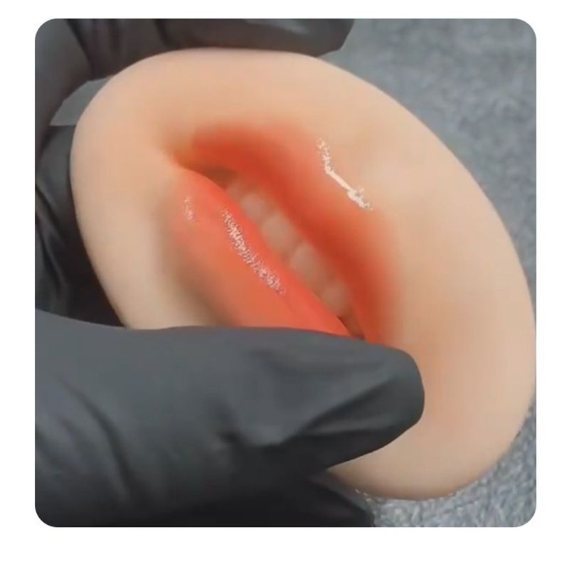 Microblading Reusable 5D Silicone Practice Lips Skin European Solid lip block For PMU Beginner Training Tattoo Permanent Makeup - Renee Lane Company