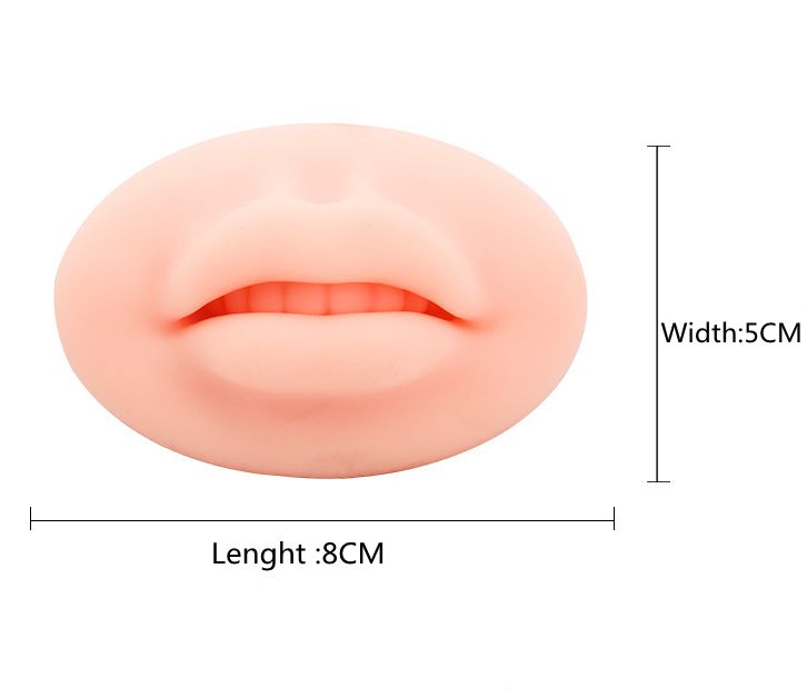 Microblading Reusable 5D Silicone Practice Lips Skin European Solid lip block For PMU Beginner Training Tattoo Permanent Makeup - Renee Lane Company