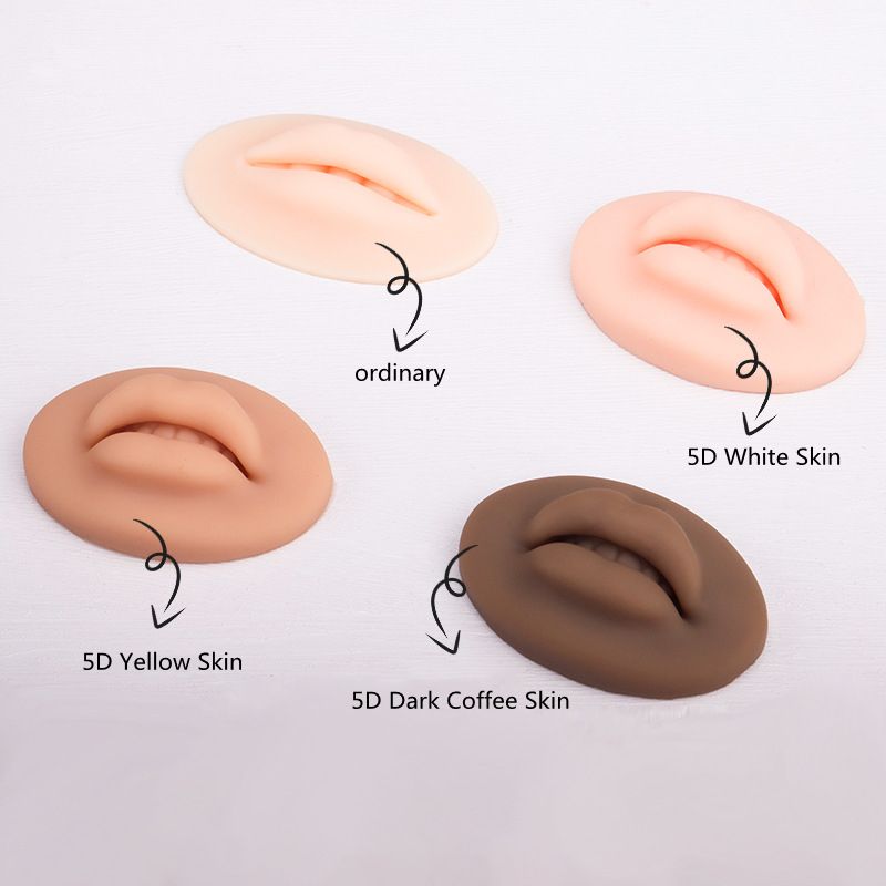 Microblading Reusable 5D Silicone Practice Lips Skin European Solid lip block For PMU Beginner Training Tattoo Permanent Makeup - Renee Lane Company