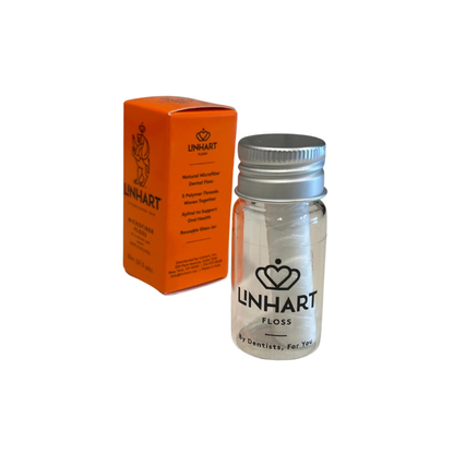 Microfiber Dental Floss in Glass Bottle - 25m - Mint & Xylitol - Renee Lane Company