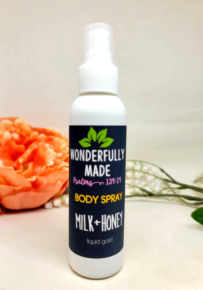 Milk + Honey Body Spray Mist - Renee Lane Company