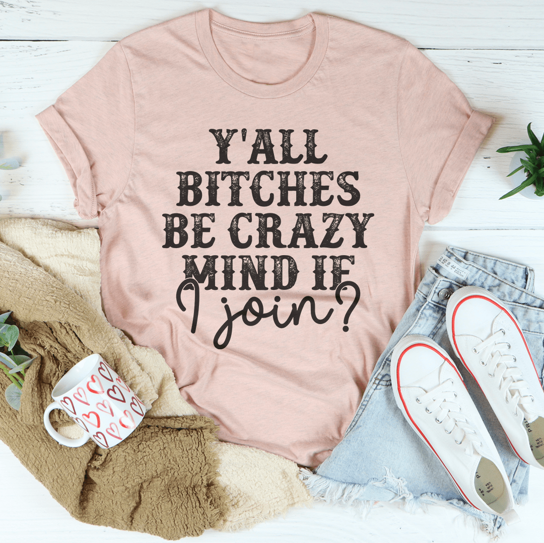 Blush pink graphic slogan T-shirt, crew neck, short sleeves