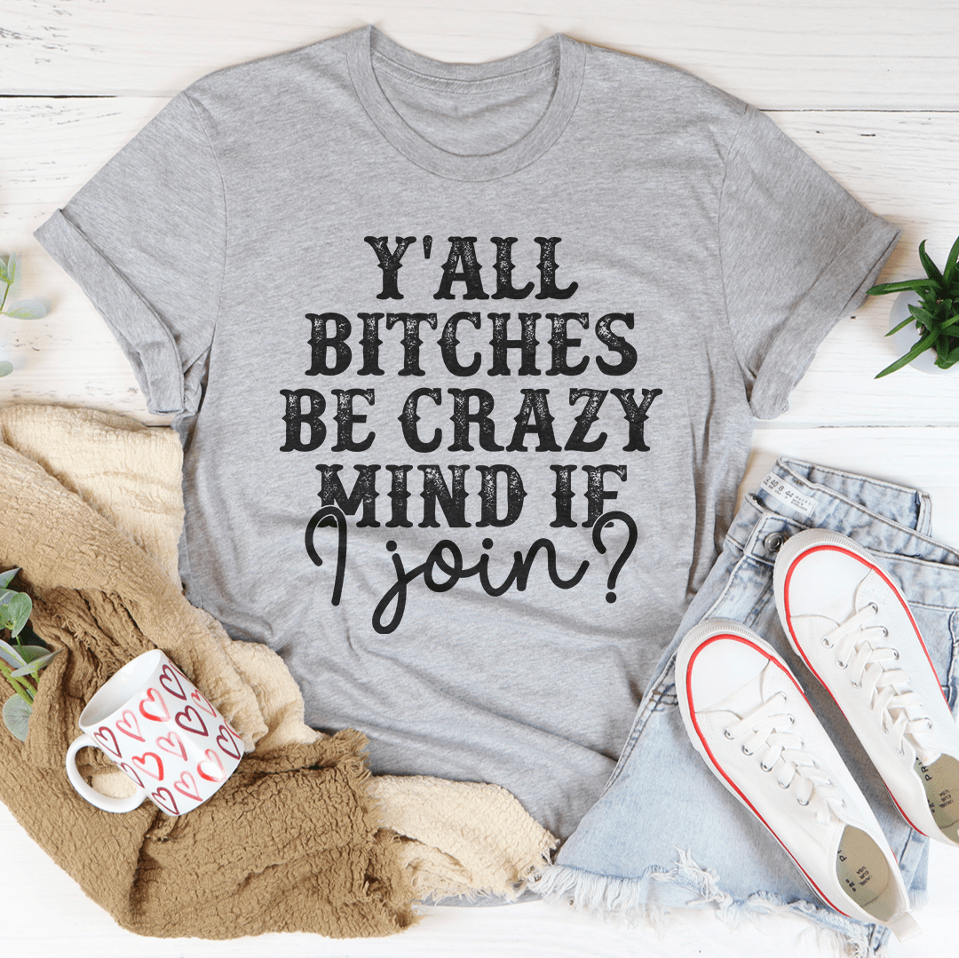 Heather gray graphic slogan T-shirt, crew neck, short sleeves