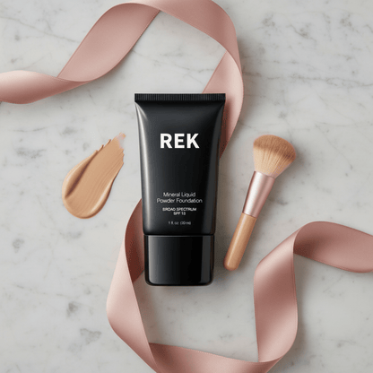 Mineral Liquid Powder Foundation with SPF 15 | REK Cosmetics — Multiple Shades - Renee Lane Company