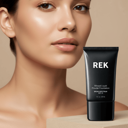 Mineral Liquid Powder Foundation with SPF 15 | REK Cosmetics — Multiple Shades - Renee Lane Company