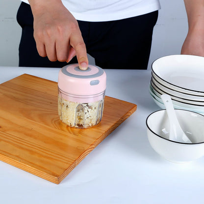 Mini Electric Garlic Chopper Ginger Chopper with 8.45OZ Capacity Cordless Garlic Mincer Food Chopper - Renee Lane Company