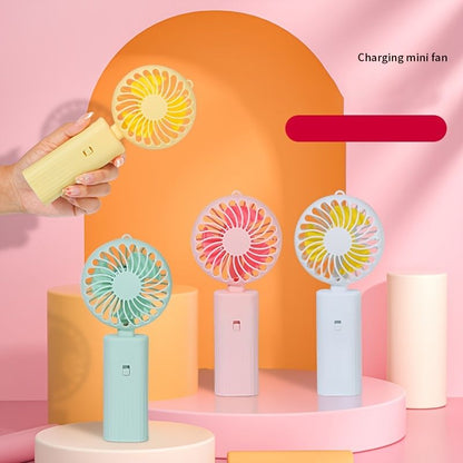 Mini Handheld Fan; USB Desk Fan; Small Personal Portable Table Fan Folding Electric Fan For Travel Office Room Household - Renee Lane Company