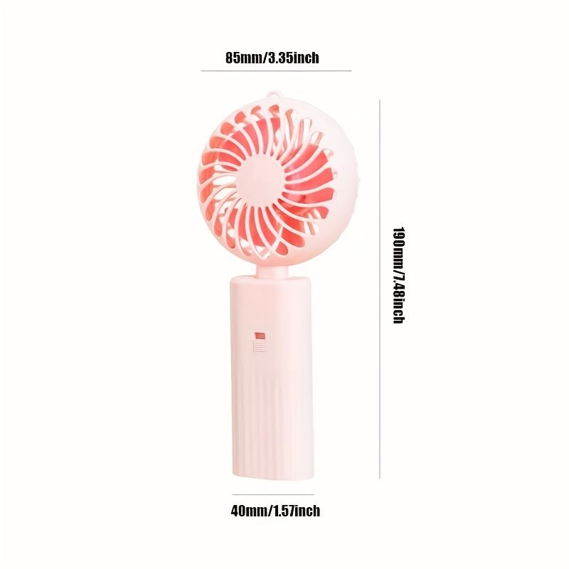 Mini Handheld Fan; USB Desk Fan; Small Personal Portable Table Fan Folding Electric Fan For Travel Office Room Household - Renee Lane Company