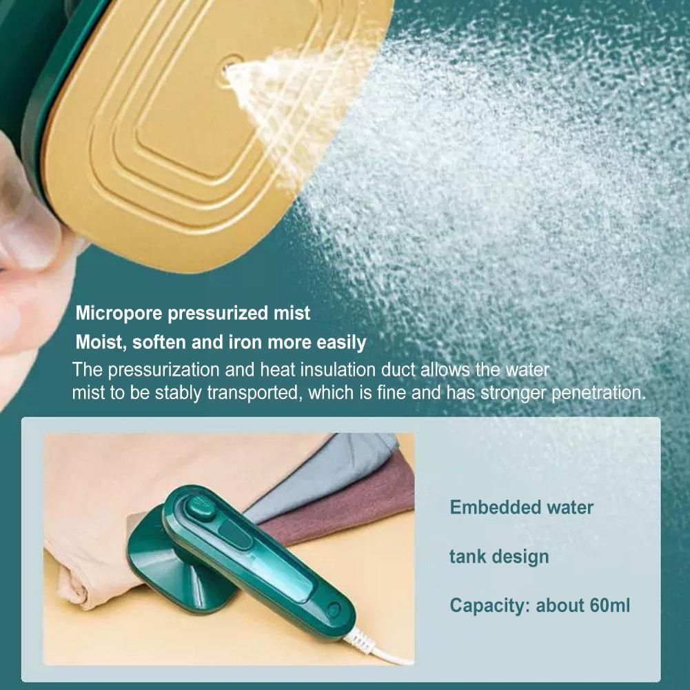 Mini Handheld Ironing Machine Portable Micro Steam Iron Machine For Clothes Ironing Wet Dry Clothes Garment Steamer U0N2 - Renee Lane Company