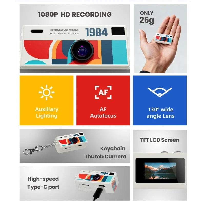 Mini Keychain Thumb Camera - Renee Lane Company