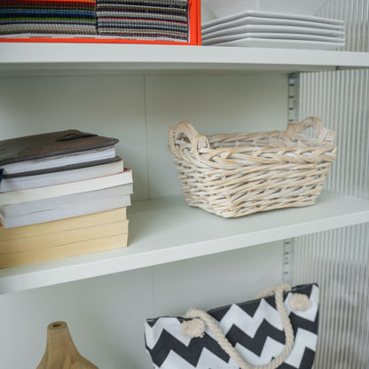 Modern Solid Color Matte Glass Storage Cabinet with Adjustable Shelves - Renee Lane Company