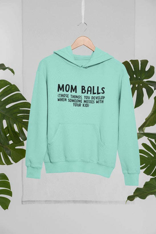Mom Balls Hoodie - Renee Lane Company