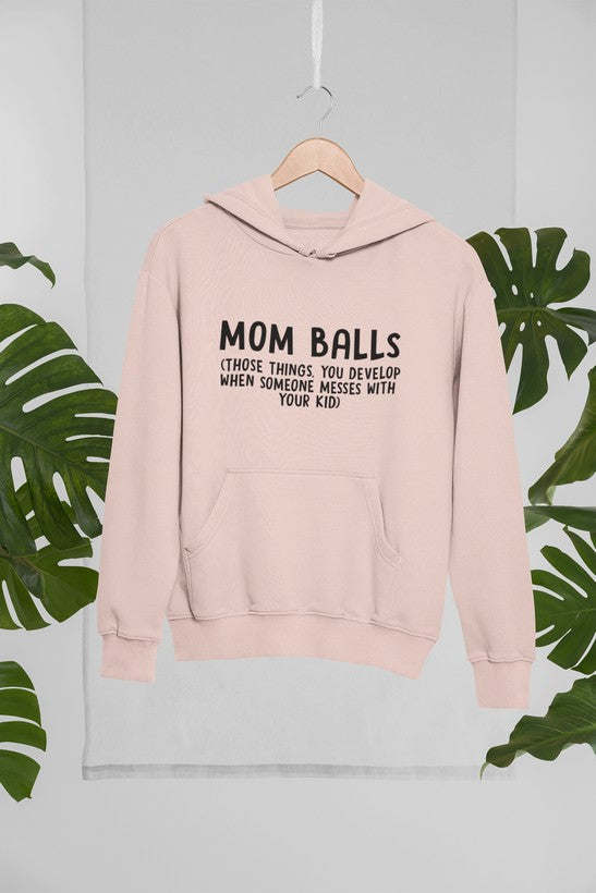 Mom Balls Hoodie - Renee Lane Company