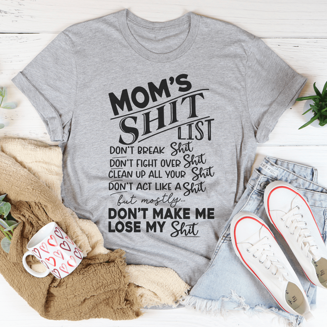 Mom's List T-Shirt - Renee Lane Company
