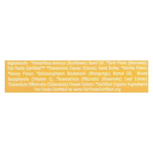 Mongo Kiss Display Center - Lip Balm - Organic - Eco Lips - Vanilla Honey - .25 Oz - Case Of 15 - Renee Lane Company