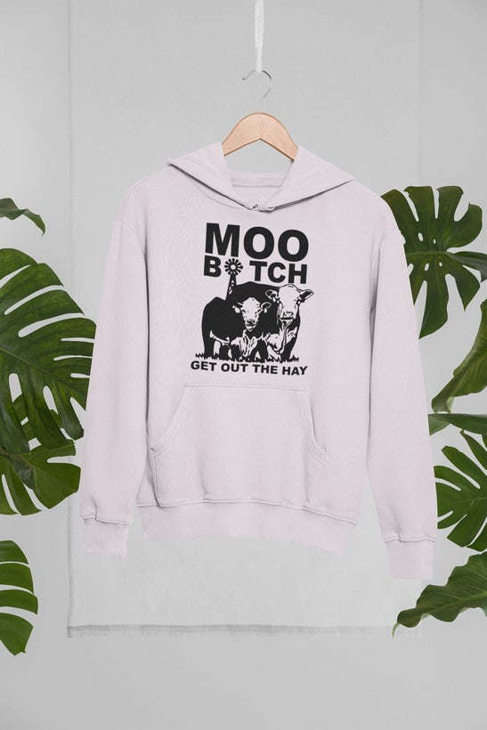 Moo Get Out The Hoodie - Renee Lane Company