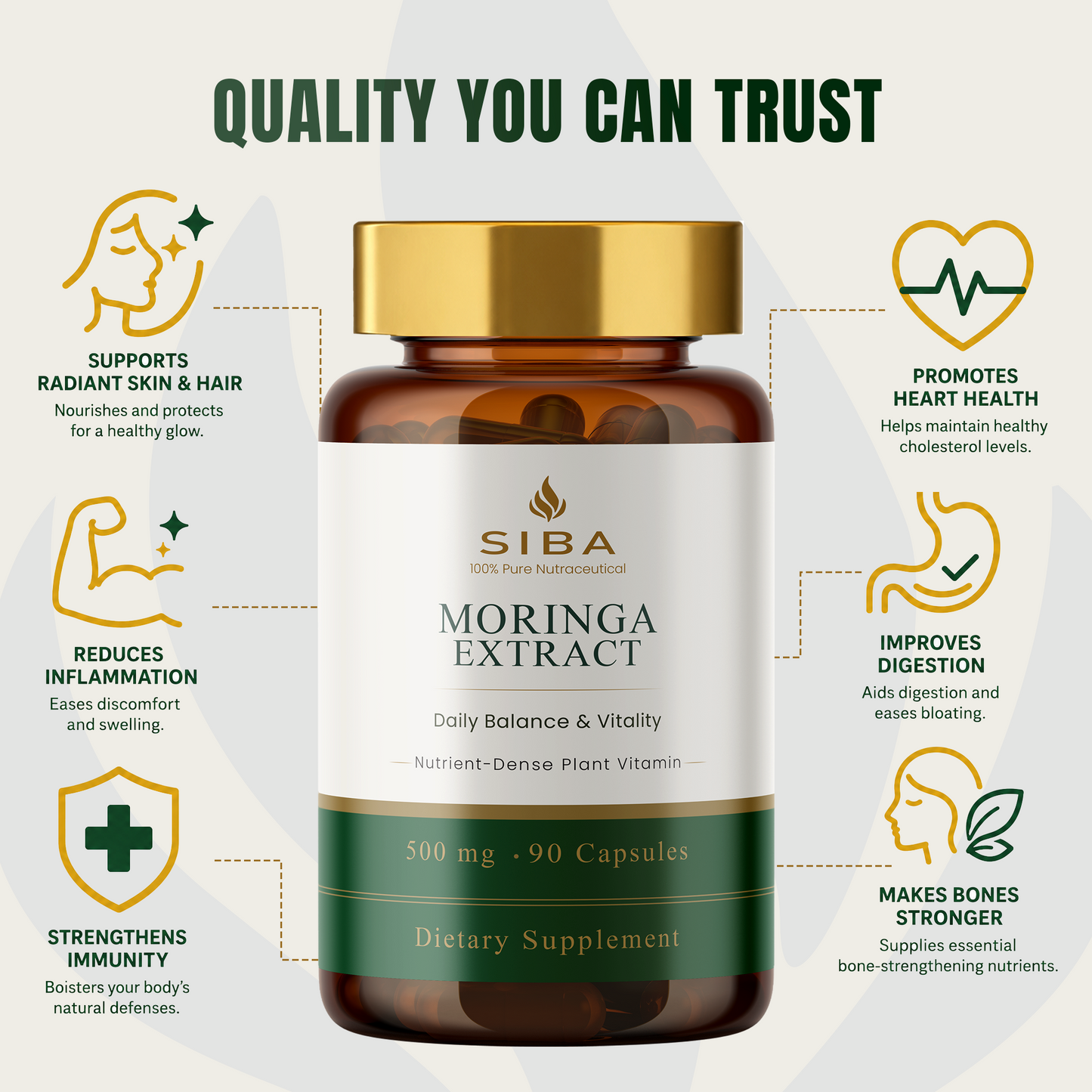 Moringa Leaf Capsules - Renee Lane Company