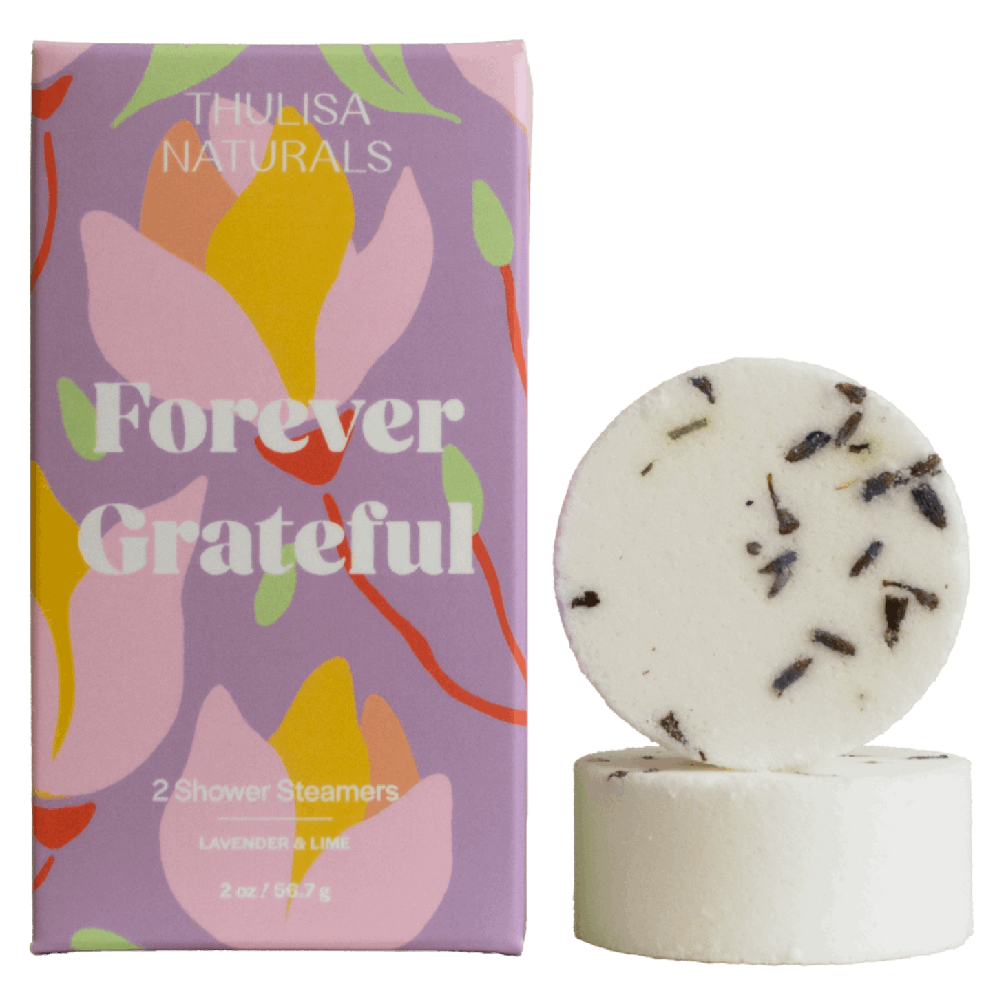 Mother's Day Forever Grateful Lavender Lime Shower Steamers - Renee Lane Company