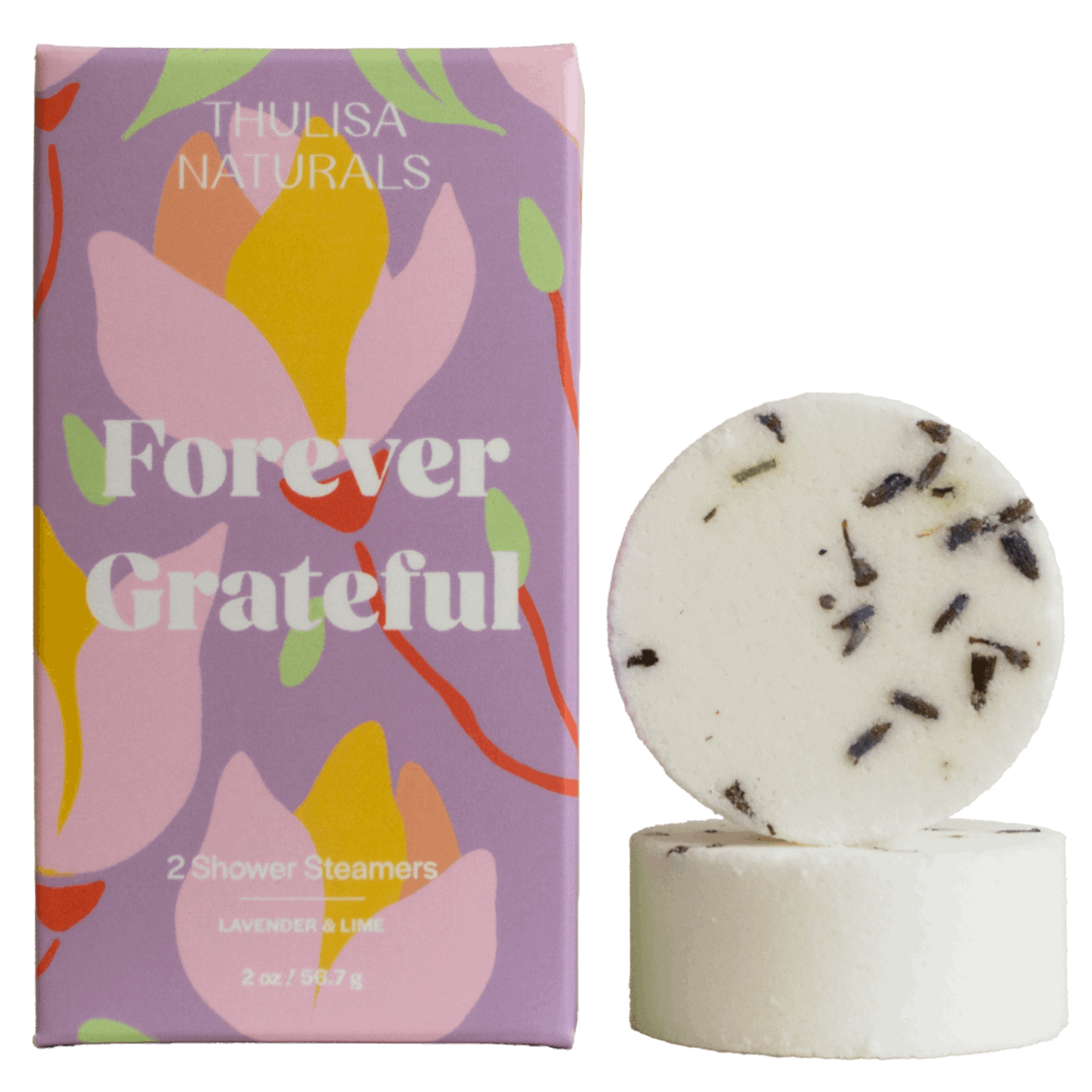 Mother's Day Forever Grateful Lavender Lime Shower Steamers - Renee Lane Company