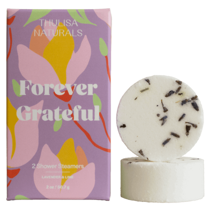 Mother's Day Forever Grateful Lavender Lime Shower Steamers - Renee Lane Company