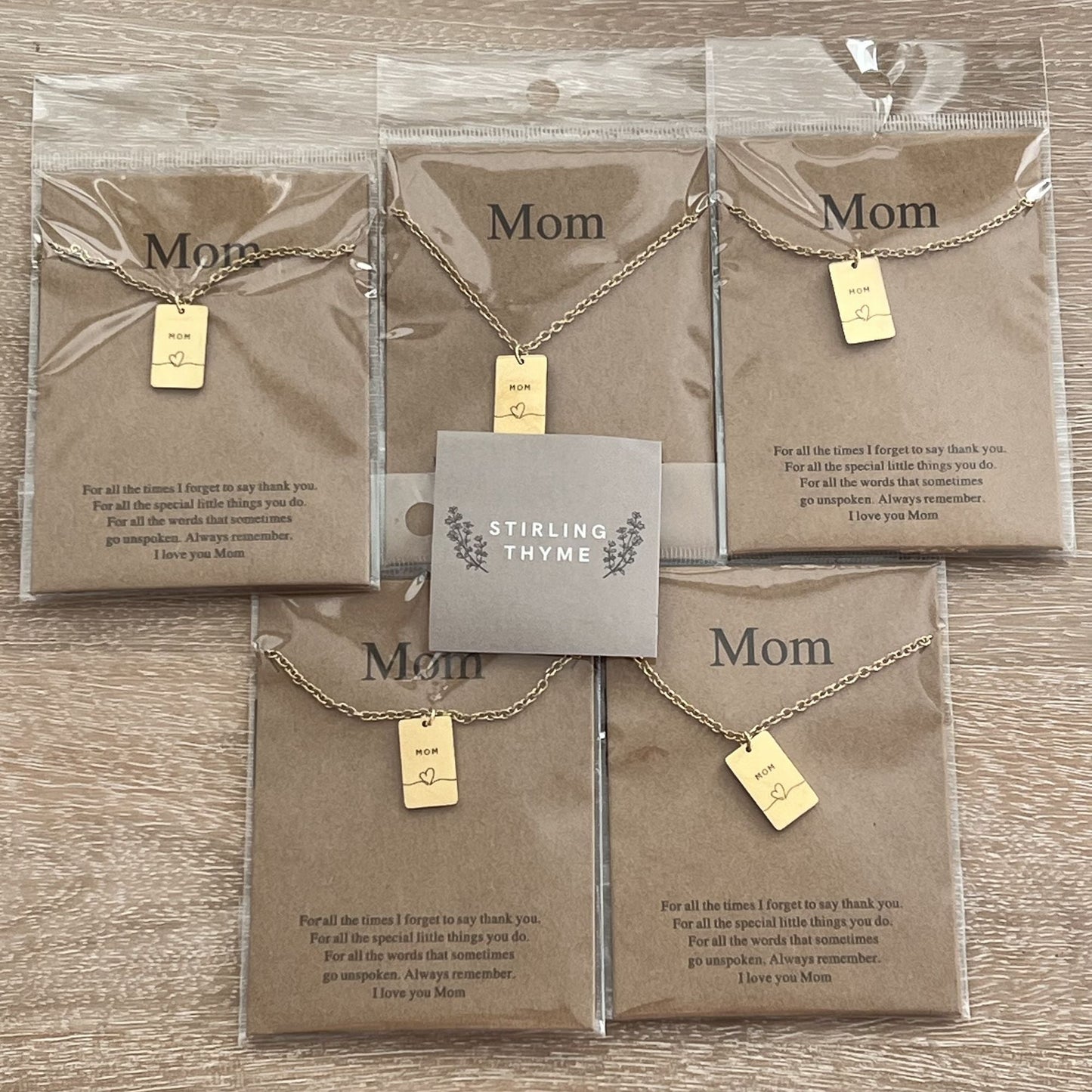 Mothers Day Necklace - Tarnich free - Renee Lane Company