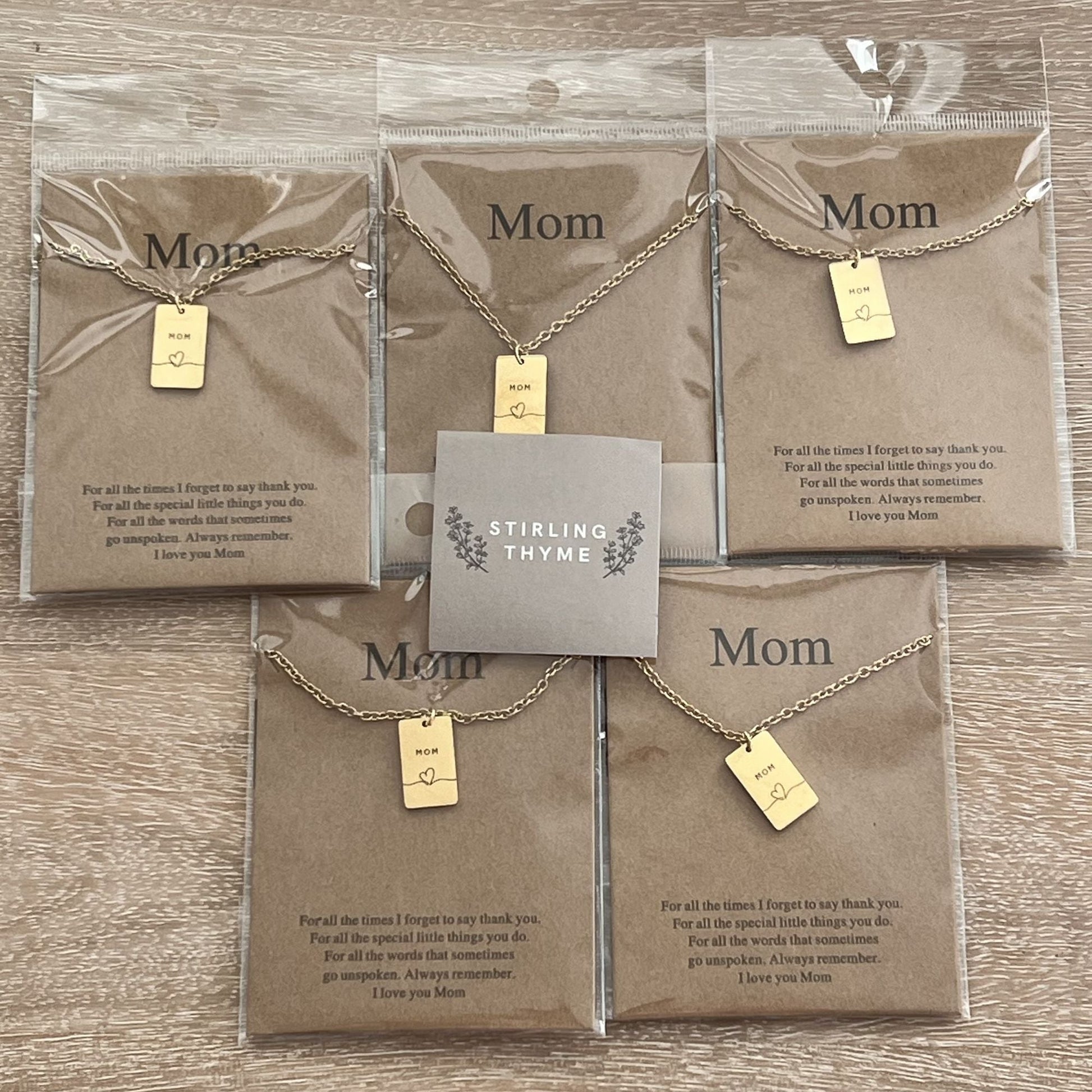Mothers Day Necklace - Tarnich free - Renee Lane Company
