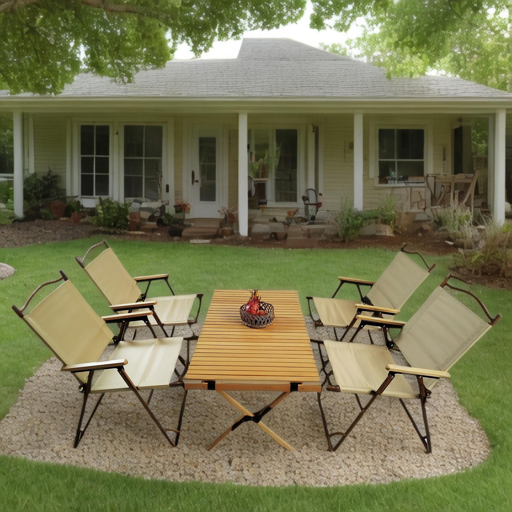 Multi-Function Foldable and Portable  , Indoor and outdoor universal ,Natural - Renee Lane Company