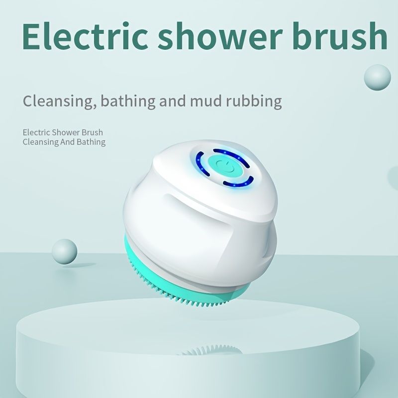 Multifunctional Electric Bath Brush with Long Handle for Exfoliating and Cleansing - Perfect for Mud Rubbing and Showering - Renee Lane Company