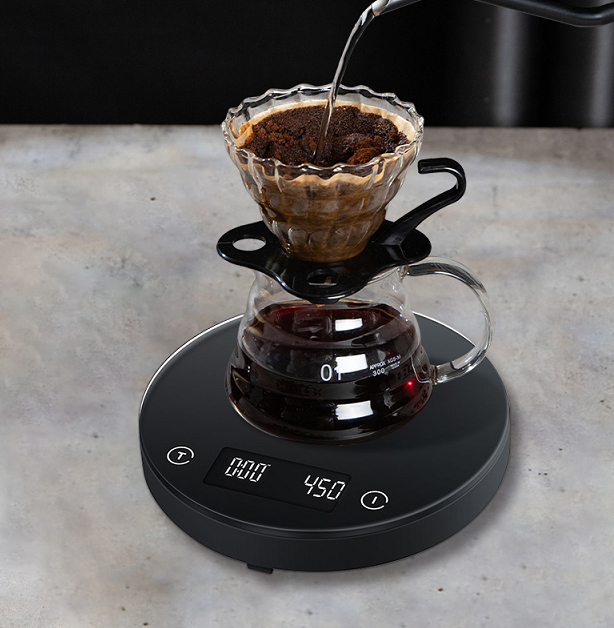 Multifunctional coffee electronic scale. LED 53x22.5mm Electronic balance scale Kitchen baking scale quantity coffee timing scale - Renee Lane Company
