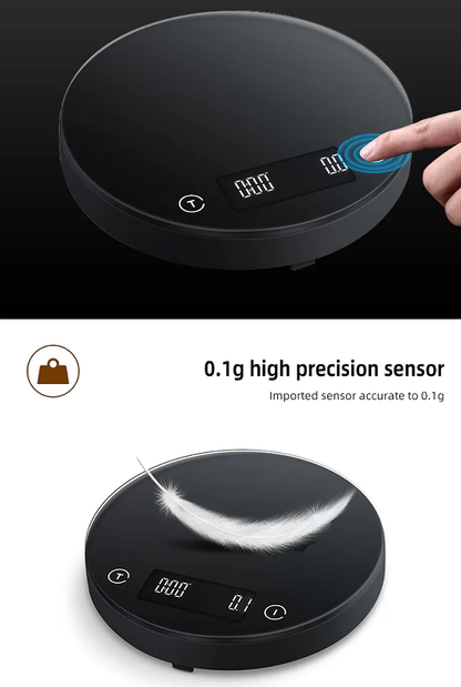 Multifunctional coffee electronic scale. LED 53x22.5mm Electronic balance scale Kitchen baking scale quantity coffee timing scale - Renee Lane Company