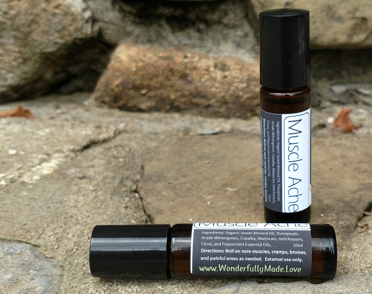 Muscle Ache Roll On | Natural Pain Relief | Essential Oil Muscle Massage | Sore Muscle Roller | After Workout Recovery | Muscle Pain Relief - Renee Lane Company