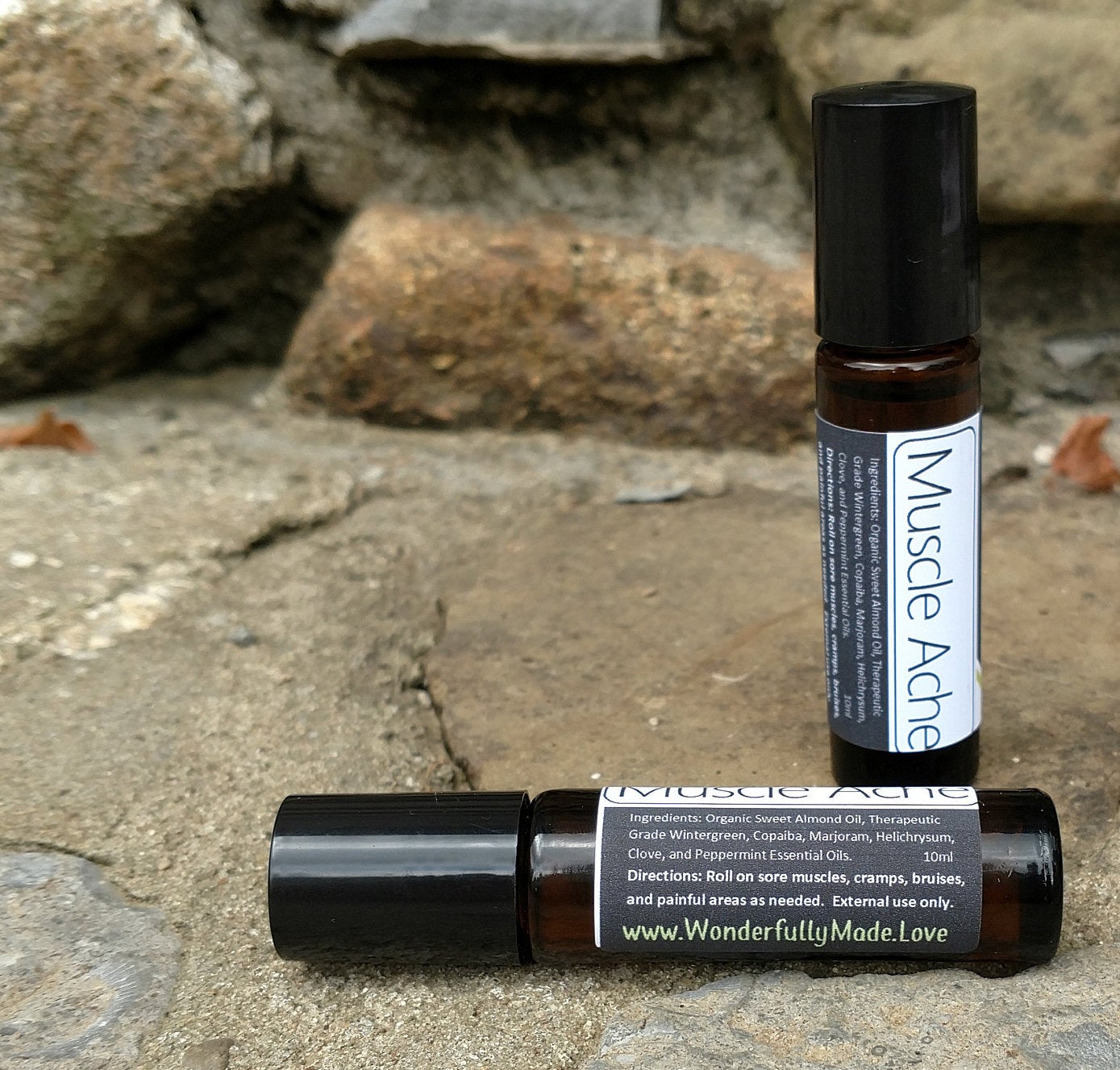 Muscle Ache Roll On | Natural Pain Relief | Essential Oil Muscle Massage | Sore Muscle Roller | After Workout Recovery | Muscle Pain Relief - Renee Lane Company