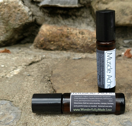 Muscle Ache Roll On | Natural Pain Relief | Essential Oil Muscle Massage | Sore Muscle Roller | After Workout Recovery | Muscle Pain Relief - Renee Lane Company