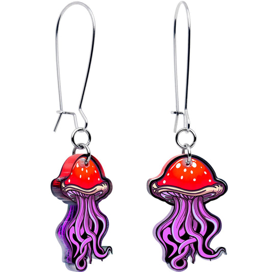 Mushroom Jellyfish Dangle Earrings by Onyx O - Renee Lane Company