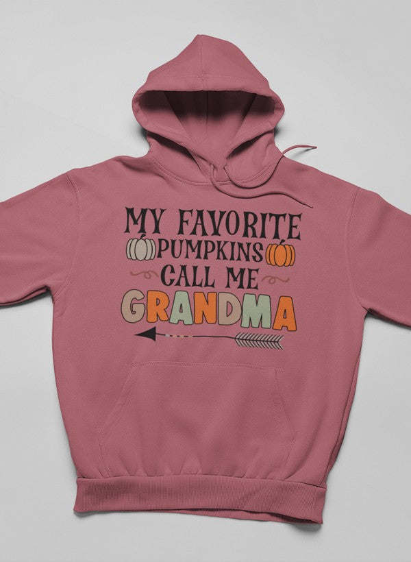 My Favorite Pumpkins Call Me Grandma Hoodie - Renee Lane Company