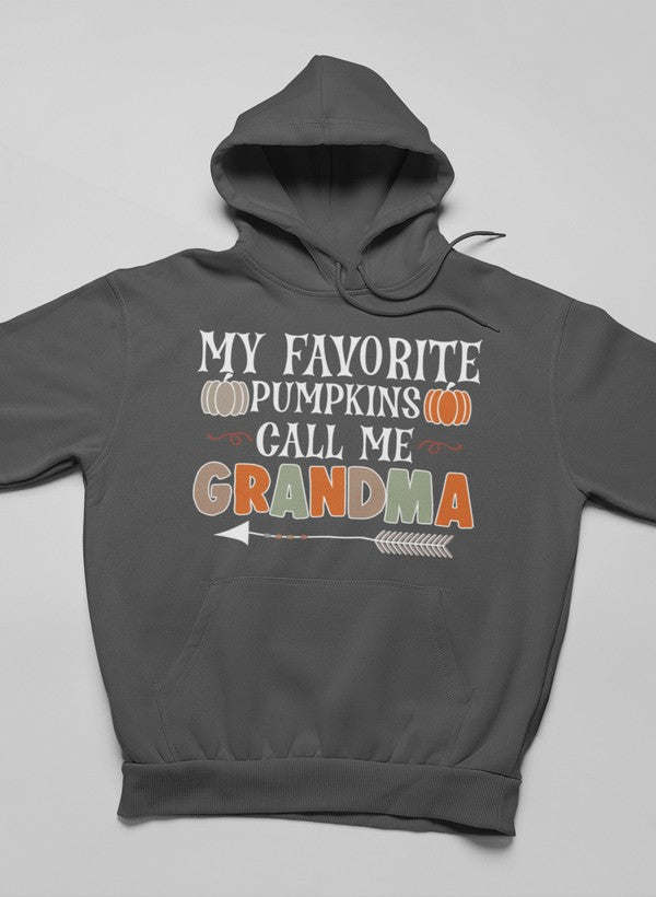 My Favorite Pumpkins Call Me Grandma Hoodie - Renee Lane Company