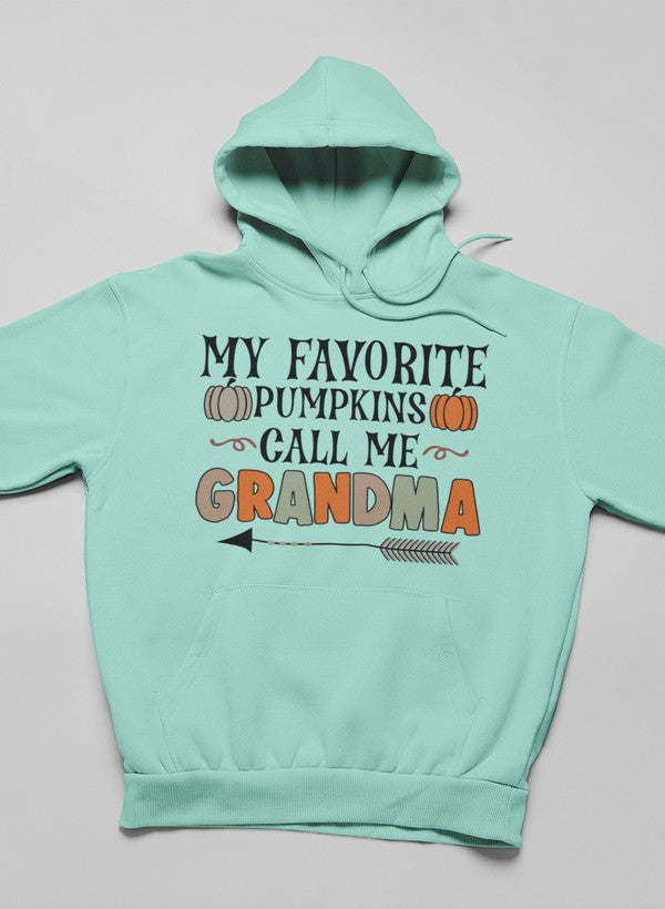 My Favorite Pumpkins Call Me Grandma Hoodie - Renee Lane Company