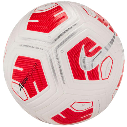 NIKE CU8062-100 Strike Team Recreational Soccer Ball Unisex Adult White/Bright Crimson/Silver Size 4 - Renee Lane Company