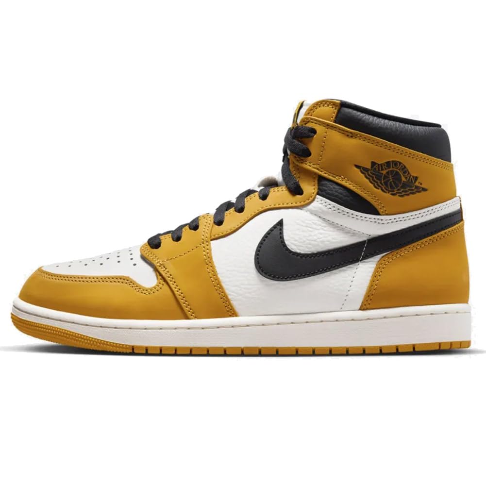NIKE Mens Jordan 1 High OG “Yellow Ochre” Size 13 Yellow Ochre/Black-Sail (DZ5485-701) - Renee Lane Company