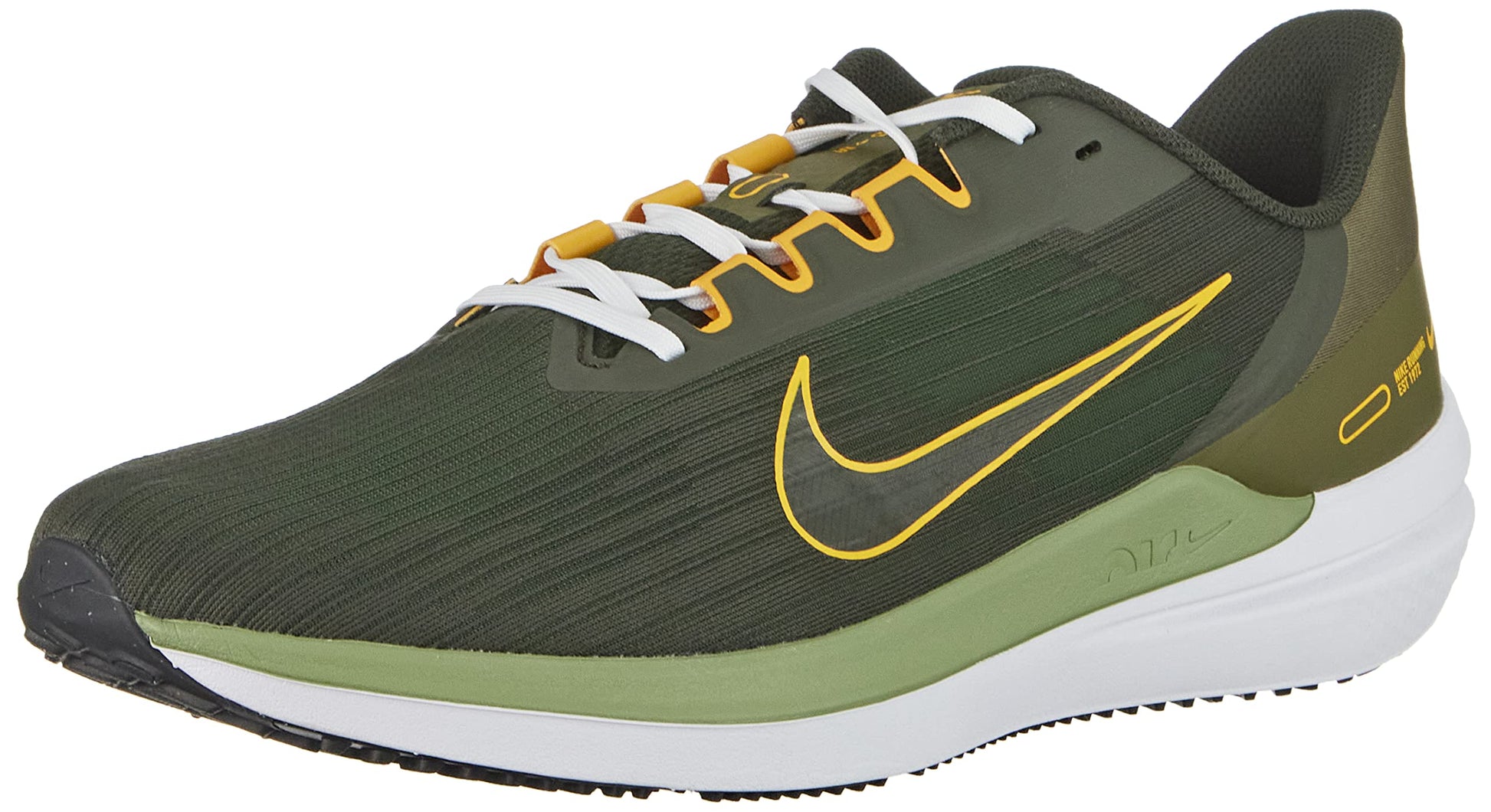 NIKE Mens Sneaker Sequoia University Gold Medium Olive 9.5 - Renee Lane Company