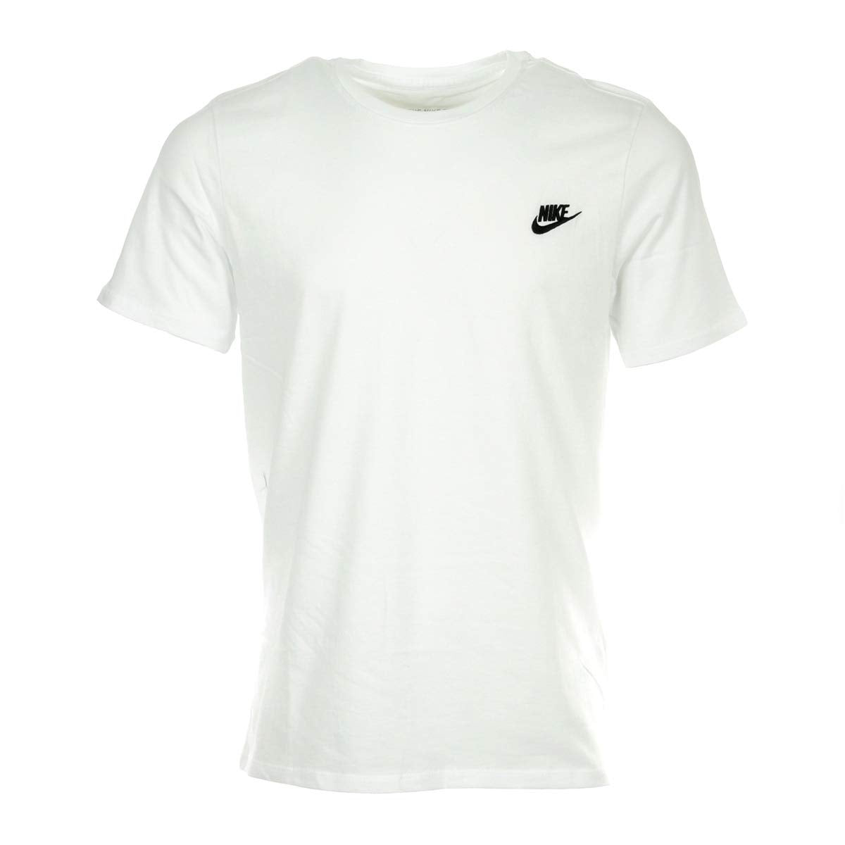 NIKE Sportswear Mens Club Embroidered Futura Tee White/Black Medium - Renee Lane Company