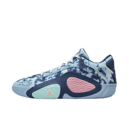 NIKE Tatum 2 ""Denim Basketball Shoes (HJ4420-400 Blue Void/Leche Blue/Tropical Twist) Size 9.5 - Renee Lane Company