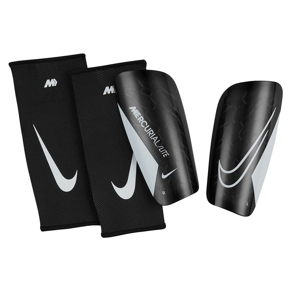 NIKE Unisex Mercurial Lite - Fa22 Protection Black/Black/White S UK - Renee Lane Company