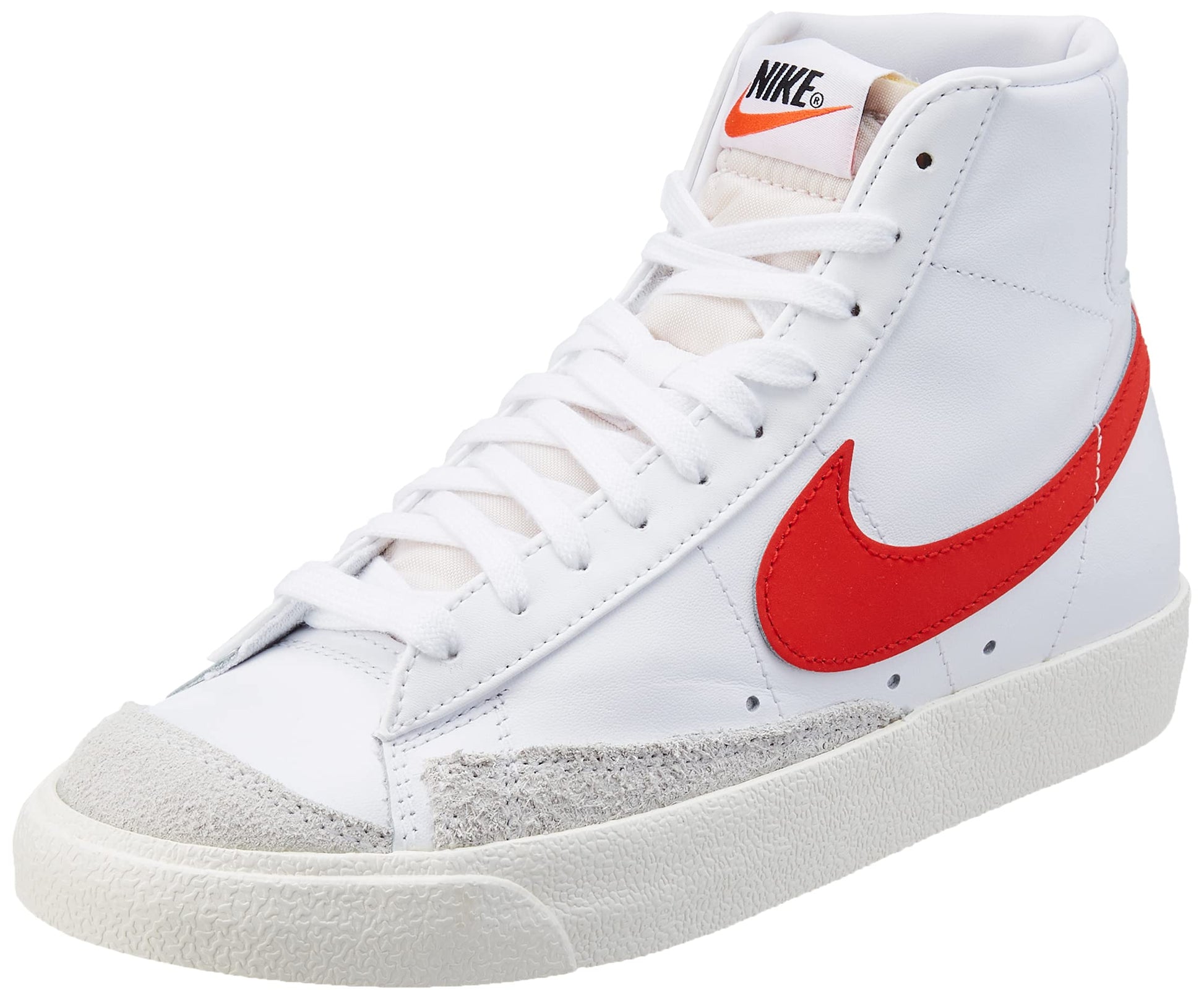 NIKE Womens Sneaker White Habanero Red Sail 9 - Renee Lane Company