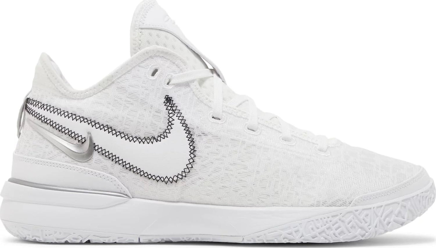 NIKE ZOOM LEBRON NXXT GEN WHITE/METALIC SILVER/BLACK MENS SIZE 9 NM - Renee Lane Company