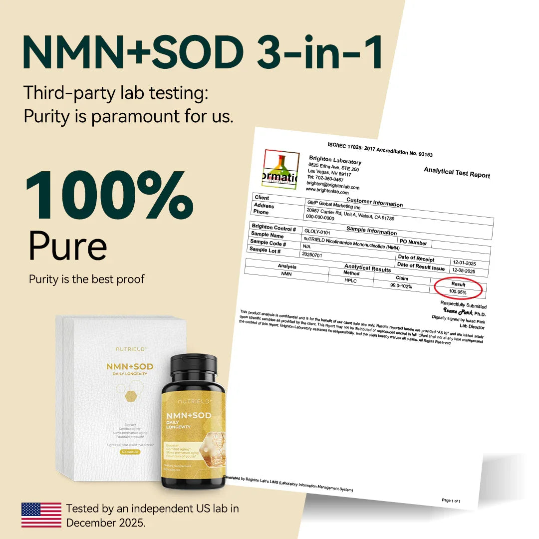 nuTRIELD 3-in-1 NMN and SOD Supplement