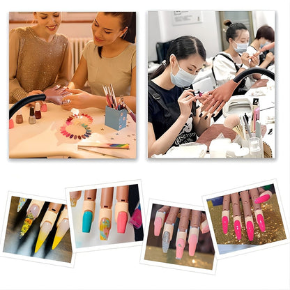 Nail Training Hand Nail Art Practice Hand Flexible Fake Hand With 100 Nails Pieces Set For Nail Manicure DIY Tool - Renee Lane Company